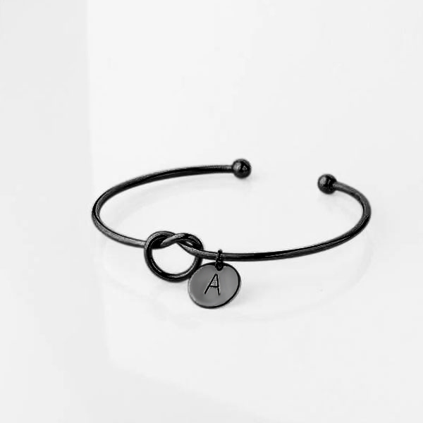 イニシャル コイン 刻印 バングル ブレスレット オーダーメイド