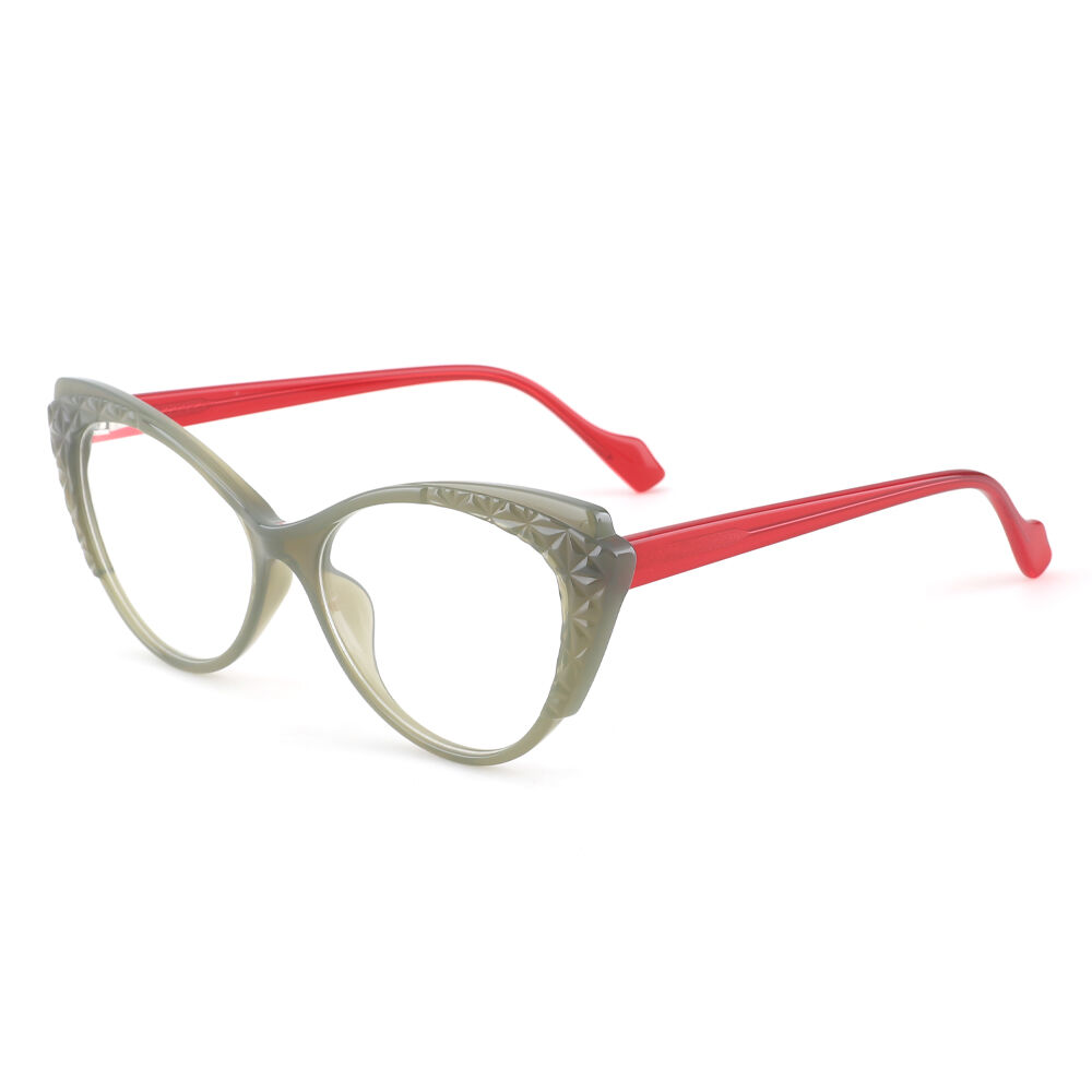 Titus Cat Eye Green Glasses