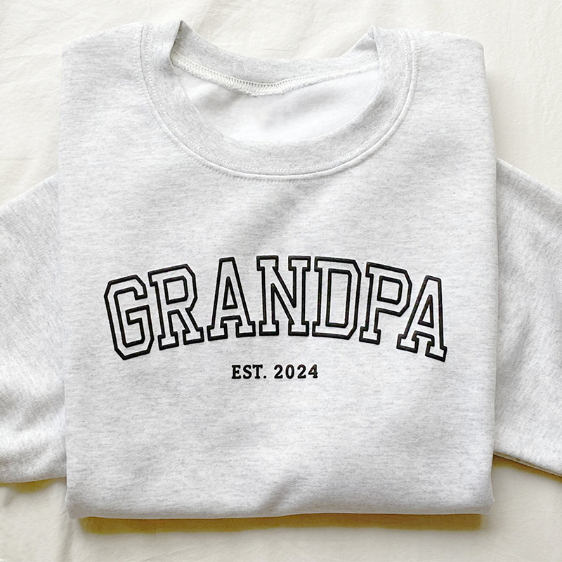 Personalized Sweatshirt Puff Print Custom Messages Design Your Own Creative Gift for Loved One