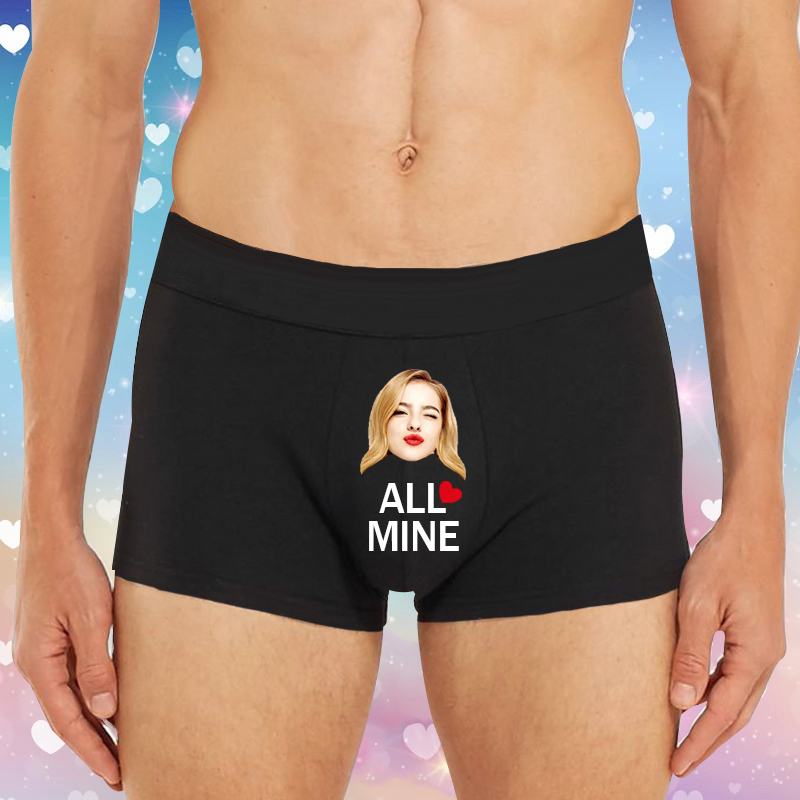 Personligt foto herrunderkläder Boxer Briefs stygg gåva till honom