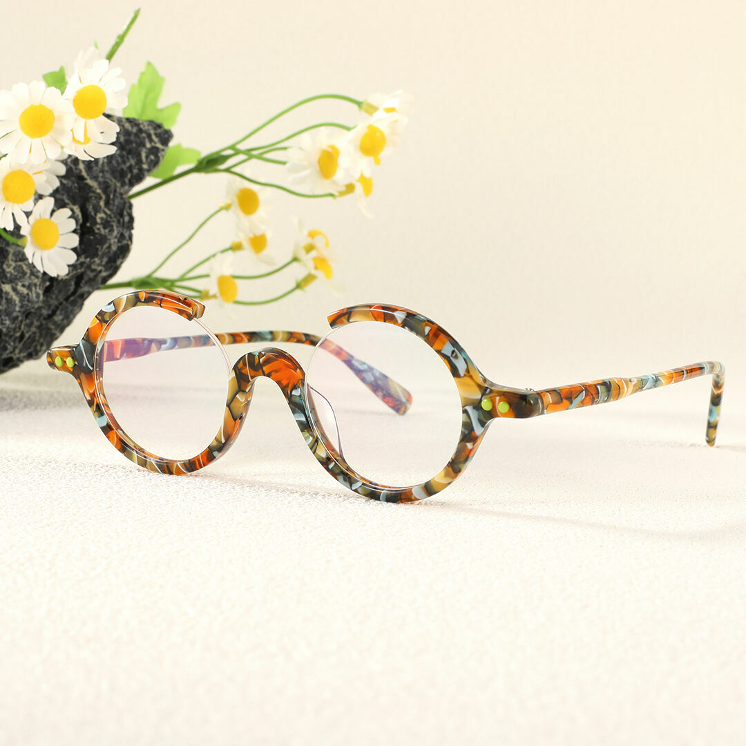 Occhiali da Vista Amelia Rotondo Giallo 