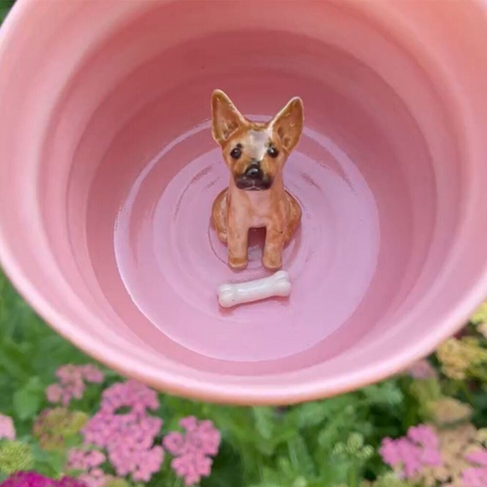 Taza de cerámica personalizada hecha a mano para mascotas, regalo cálido para amantes de las mascotas