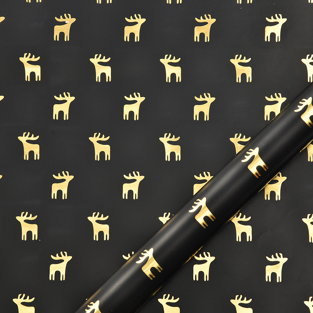 DIY Christmas Black Color Wrapping Paper Gifts for Family