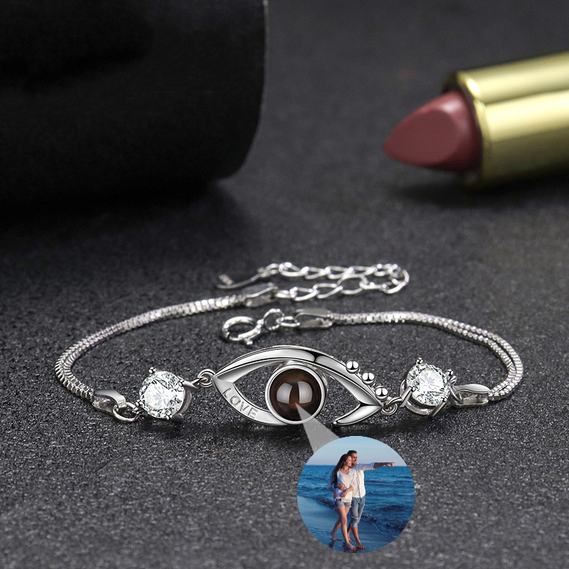 Custom True Love Eyes Picture Projection Bracelet