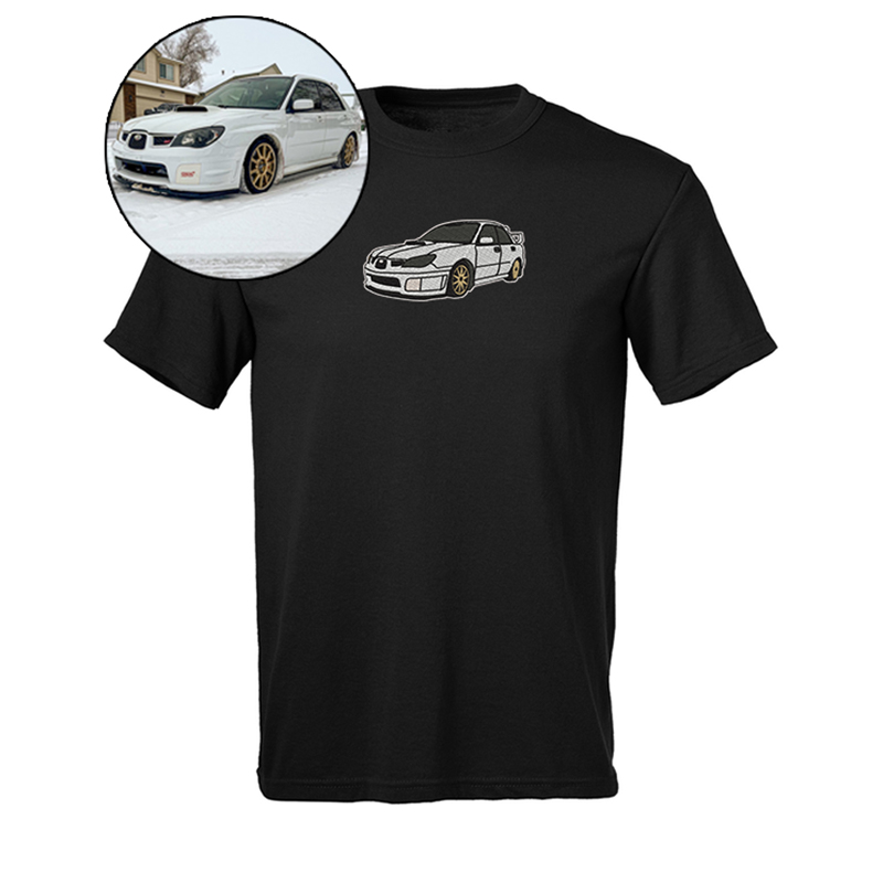 オリジナル 車 バイク ロゴ 写真 刺繍 Tシャツ