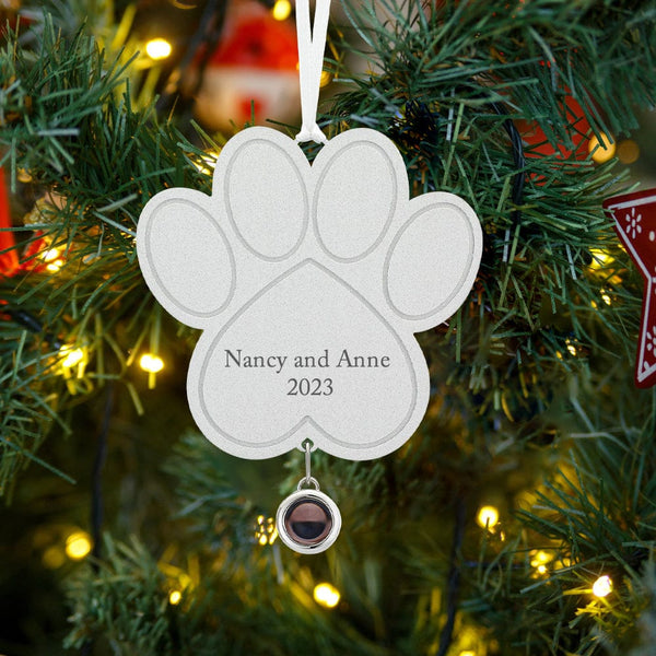 Personalized Paw Projection Hanging With Customized Pet Photos For Pet Owners