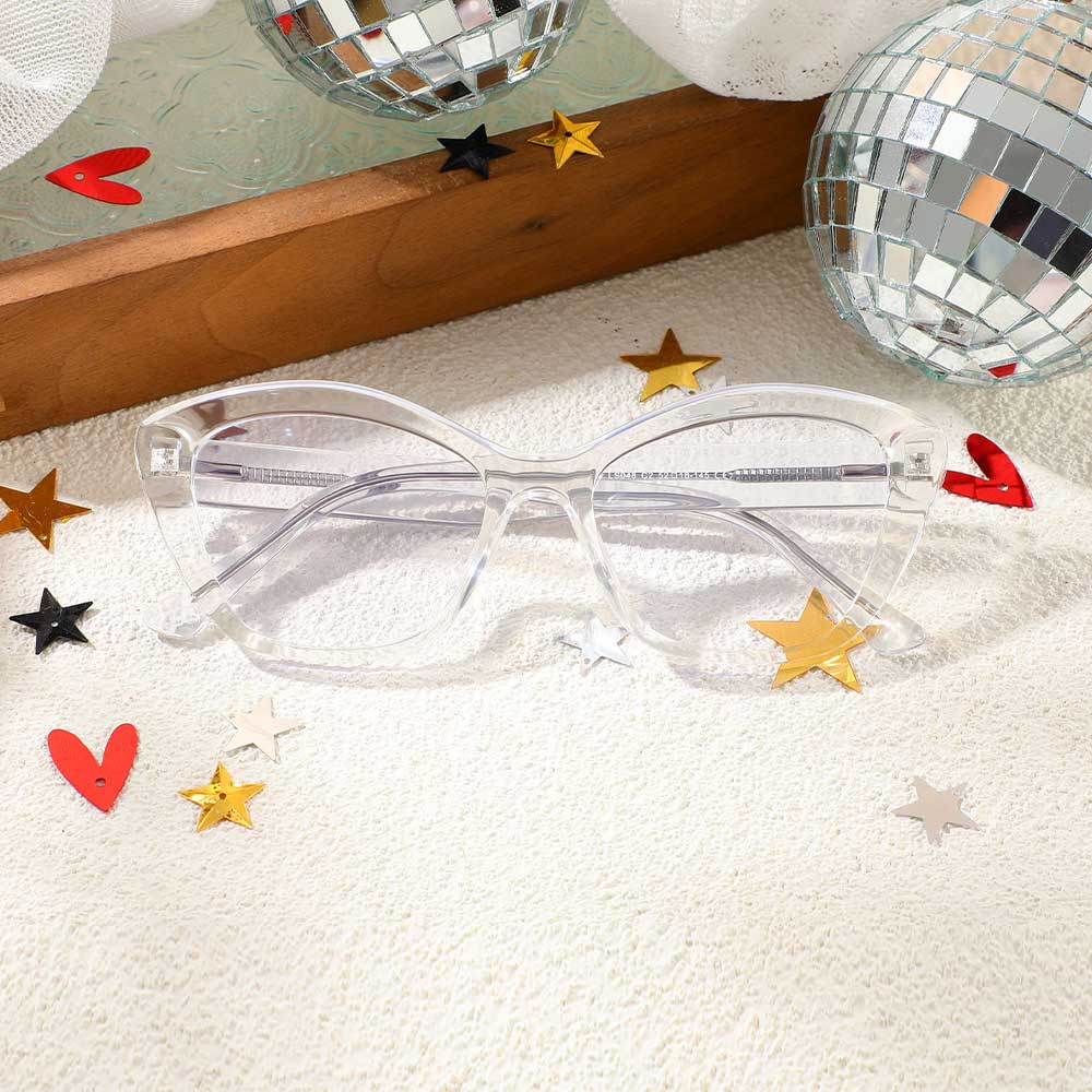 Belloc Cat Eye Klare Brille