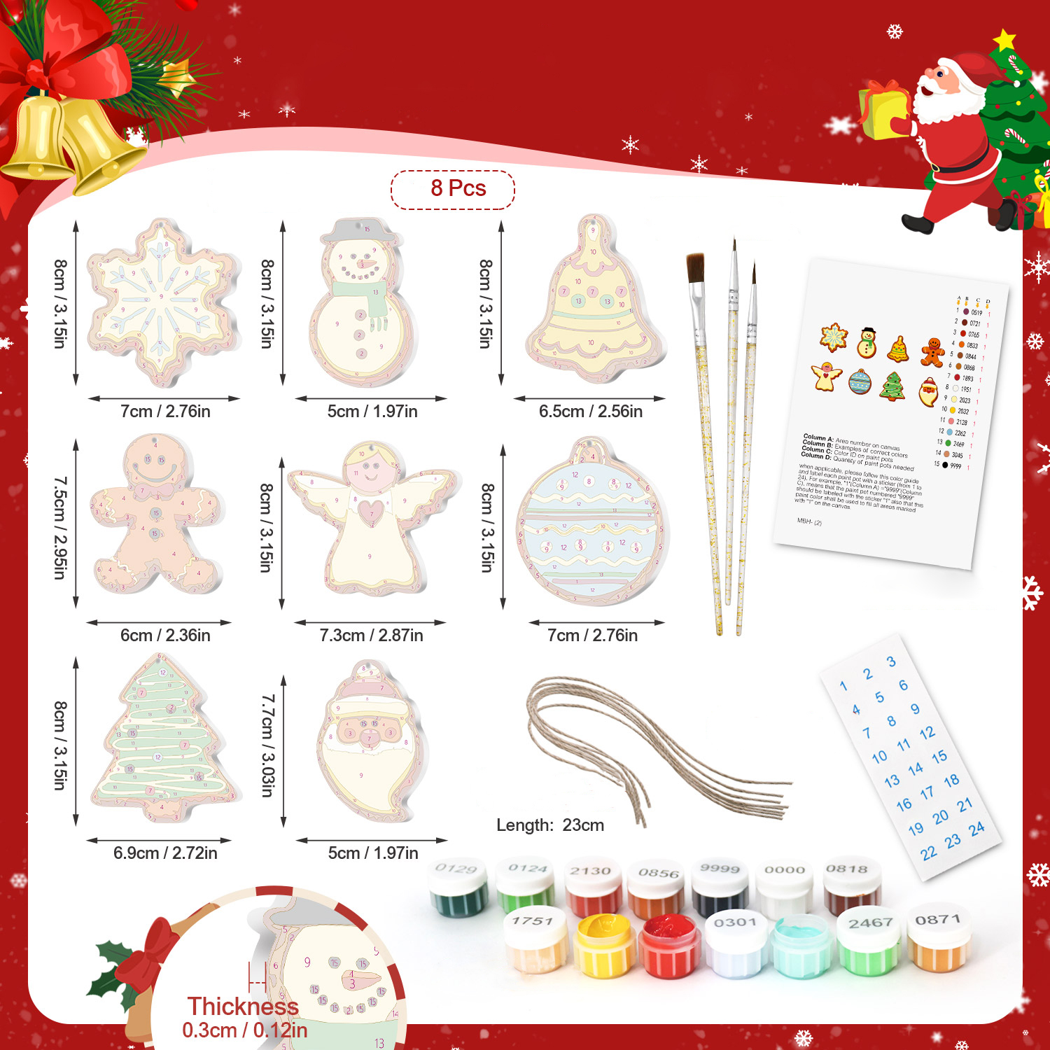 DIY Graffiti-Dekoration Weihnachtsbaumschmuck Das beste Geschenk für Ihre Familie