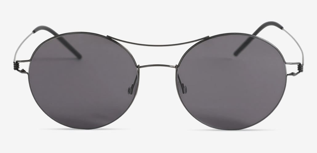 Veronica Black Aviator Sunglasses