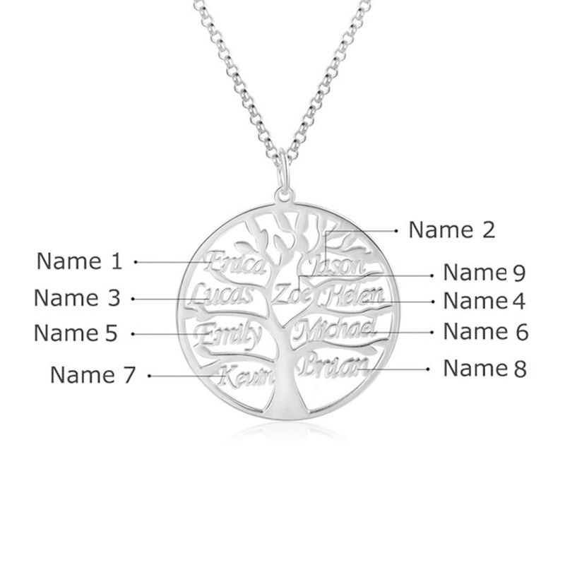 "Family Tree" Personalized Family Tree Necklace