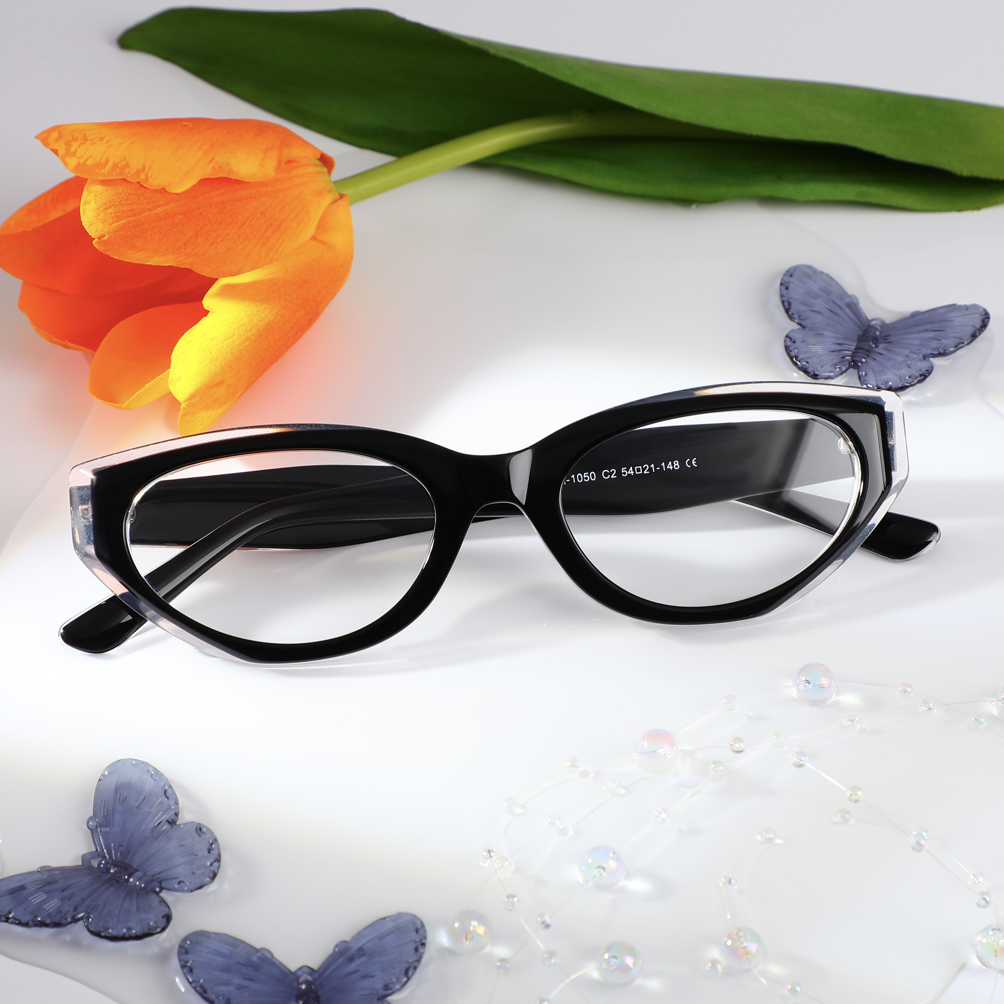 Occhiali da Vista Agatha Cat Eye Nero