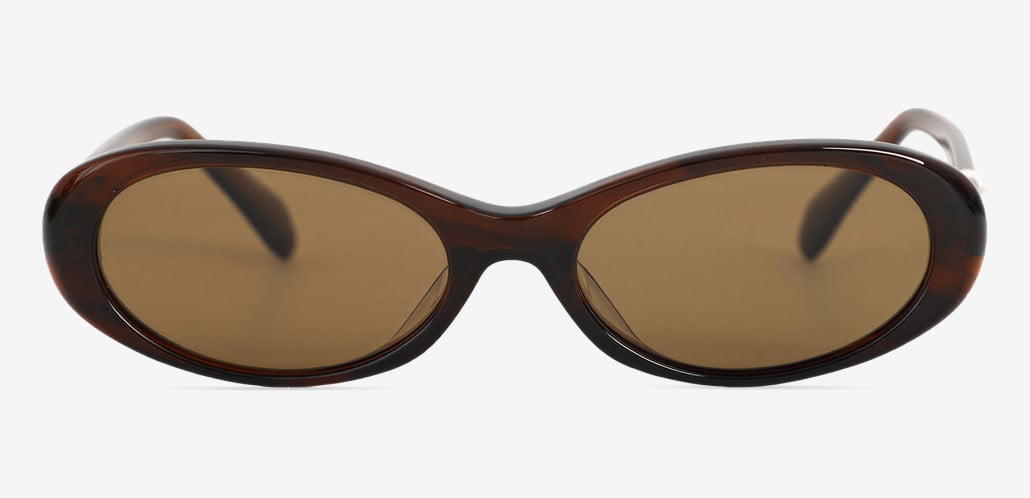 Mitchell Brown Oval Sunglasses