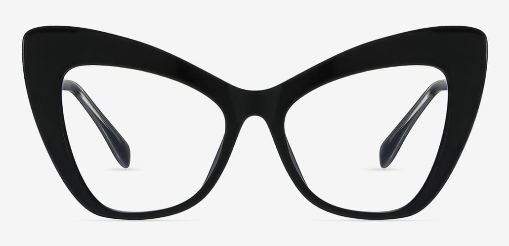 Huggins Black Cat Eye Glasses