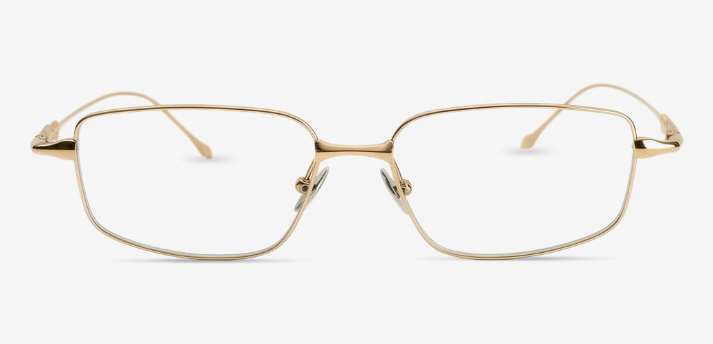 Calliope Gold Rectangle Glasses