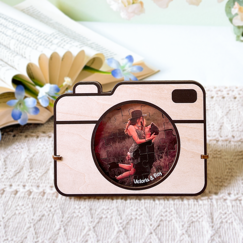 カメラデザイン 名入れ 写真入れ オブジェ 置物 インテリア