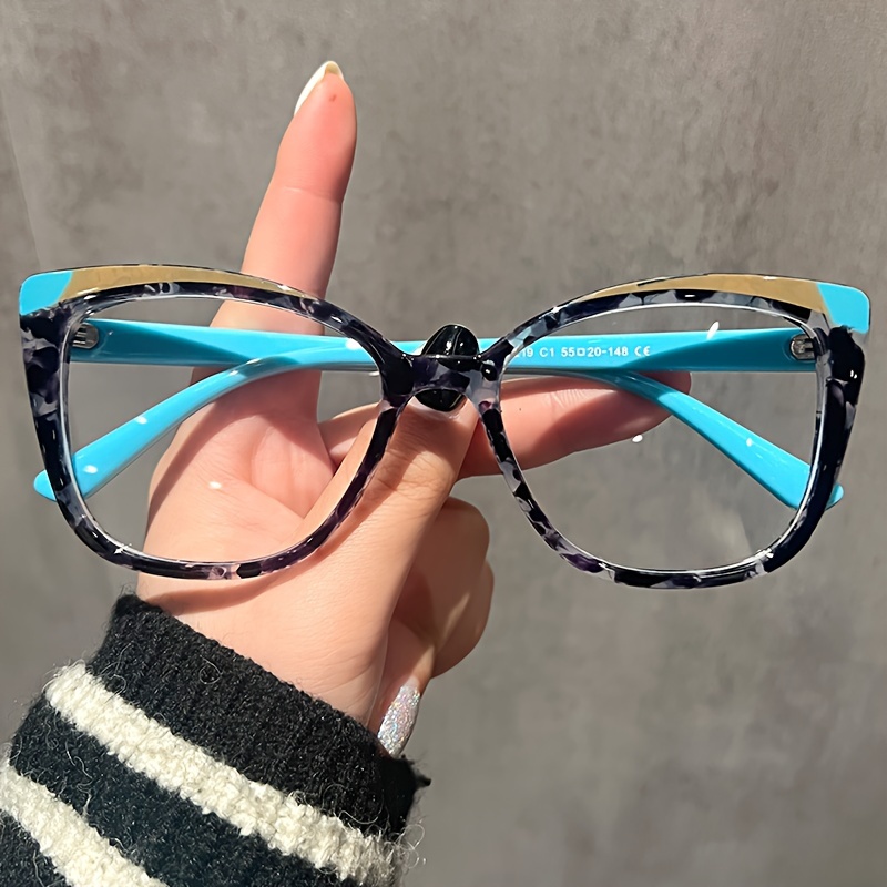 Olga Cat Eye Blue Tortoise Glasses