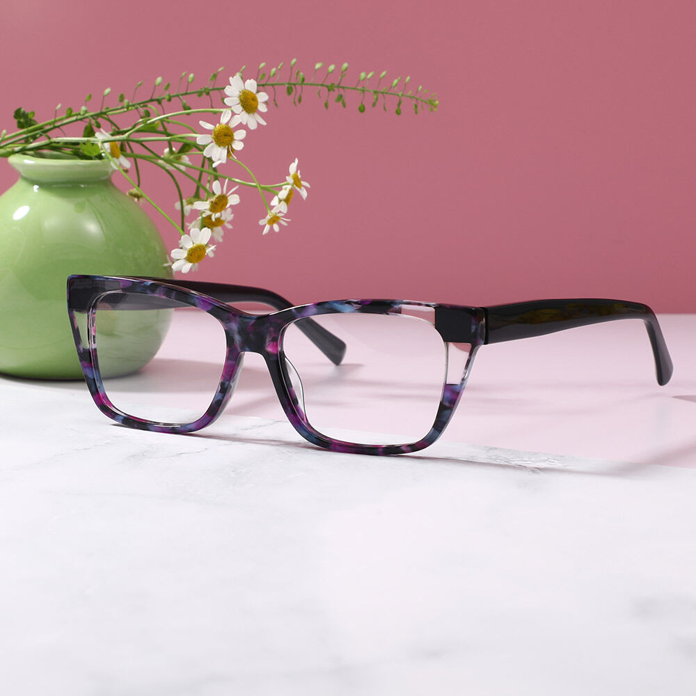 Wenis Square Purple Glasses