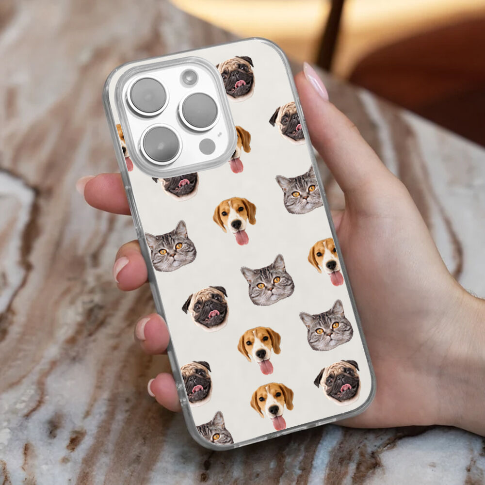 Personalized Mobile Phone Case Customized Pet Face Photo Warm Gift For Friends