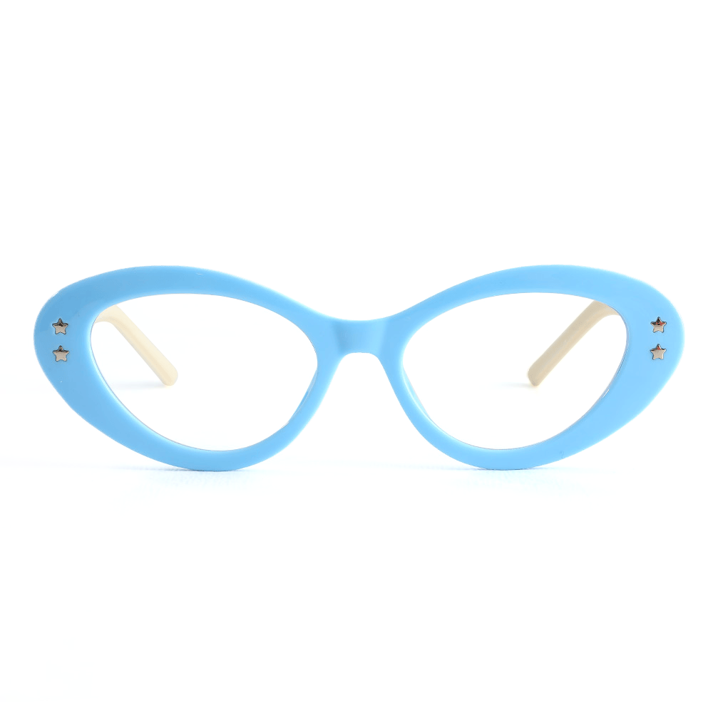 Beck Cat Eye Blaue Brille