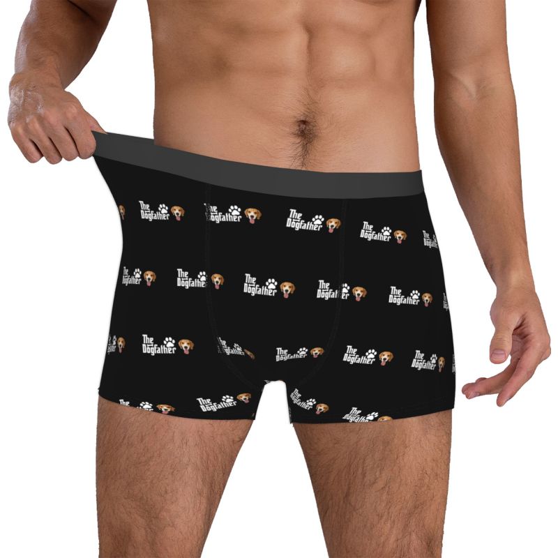Boxer intimo da uomo con foto personalizzata, regalo adorabile per gli amanti degli animali