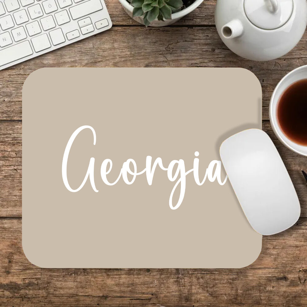 Personalized Name Mouse Pad with Custom Color Funny Gift for Family