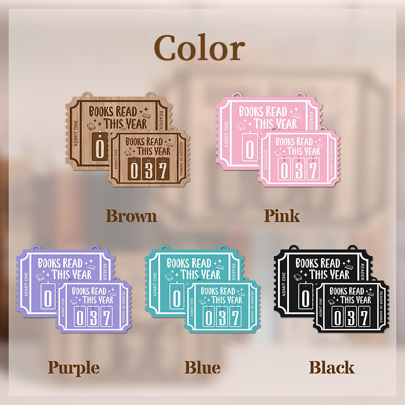 Rastreador de libros con nombre personalizado, decoración de estantería, regalo exquisito para el lector