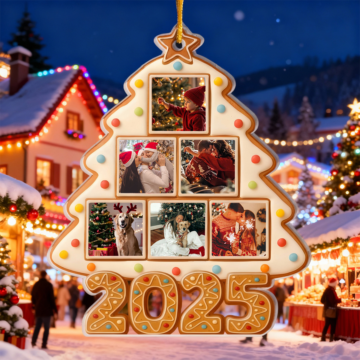 Adornos navideños con foto personalizados: un cálido regalo para tu familia