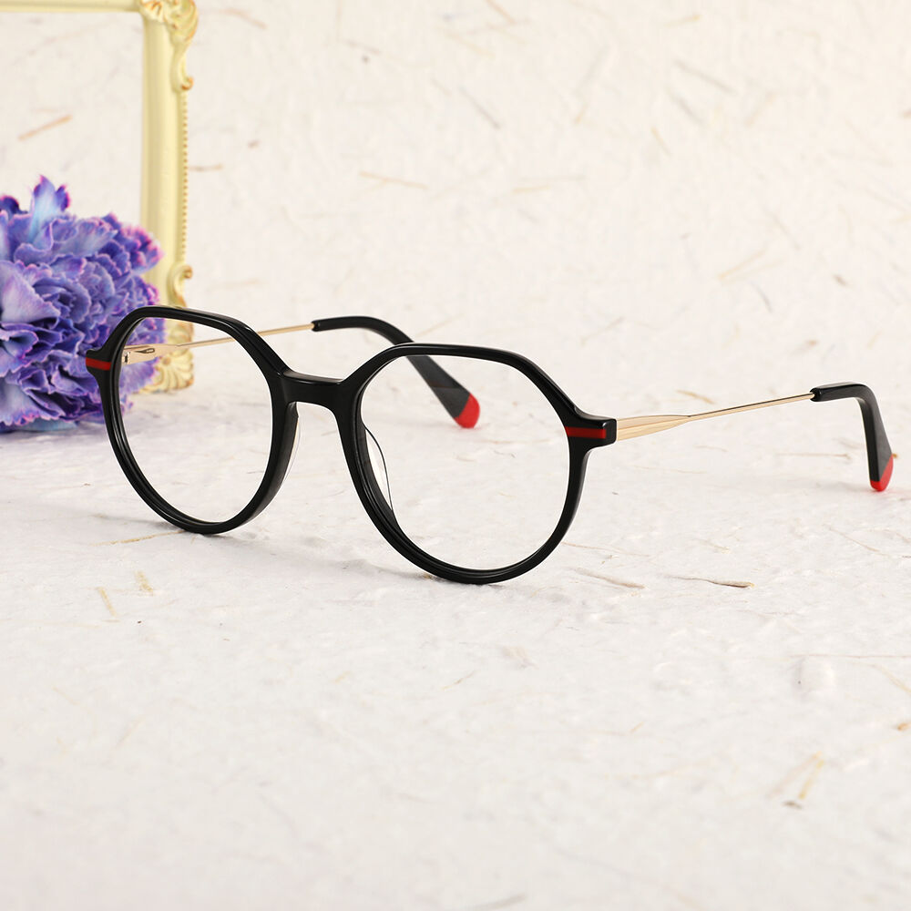 Fanny Geometric Black Glasses