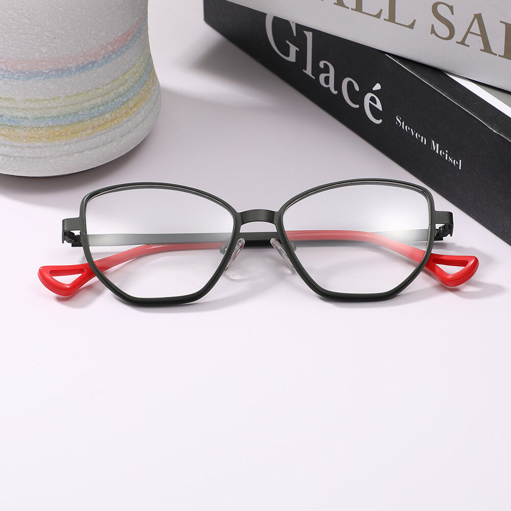 Beacha Cat Eye Grüne Brille