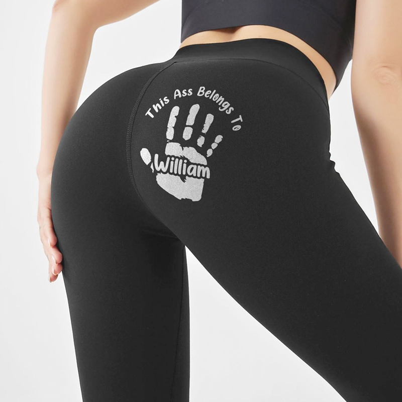 Personalized Leggings Belongs To One Lucky Hand Funny Design Creative Gift for Her Lover Wife