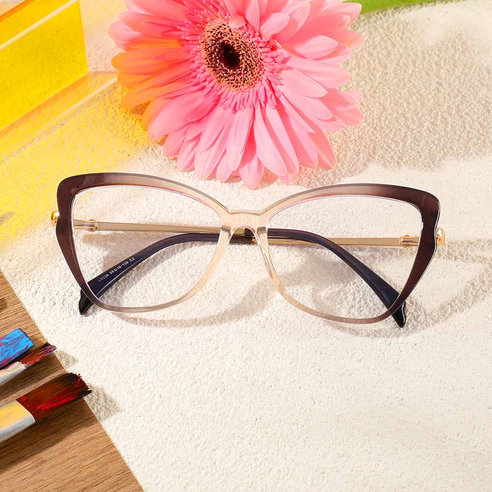 Blake Cat Eye Braune Brille