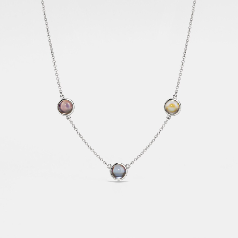 Personalized Projection Picture Necklace Customized Three Photos Exquisite Gift For Christmas