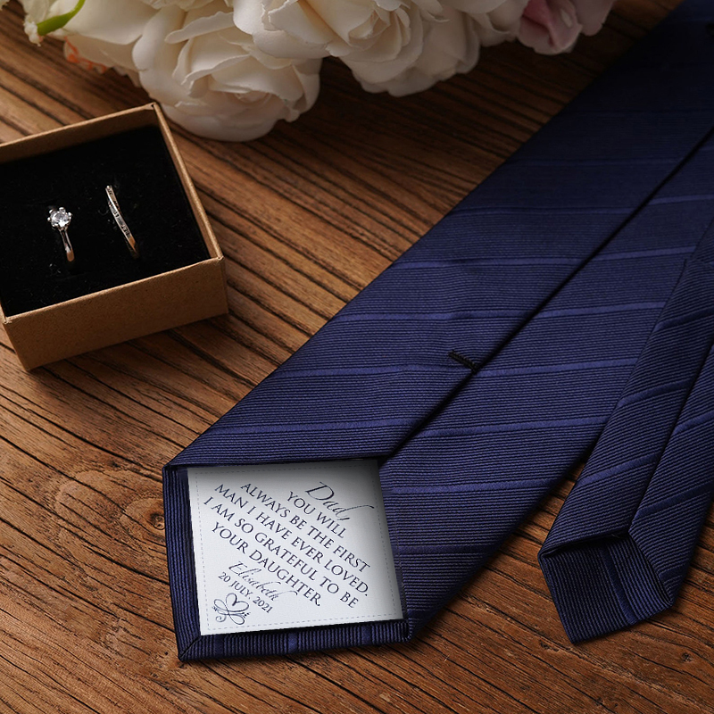 名入れ 日付け 父の日 ネクタイ オリジナル