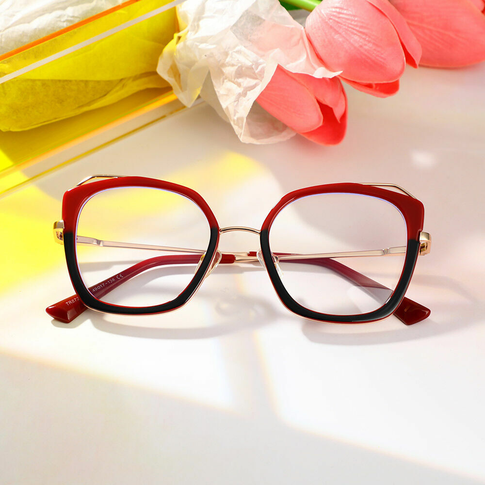 Patrick Cat Eye Black Glasses