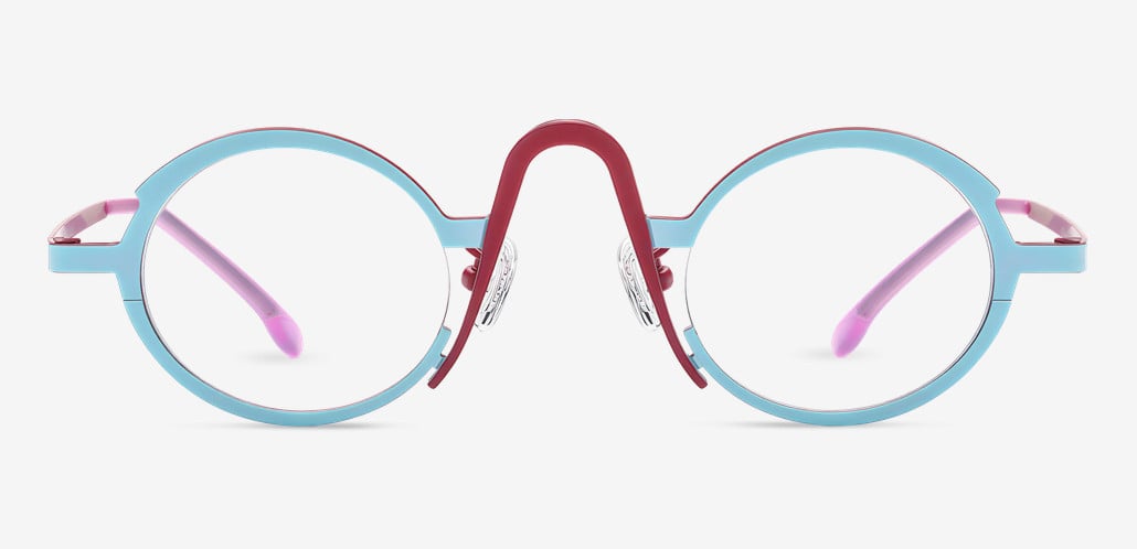 Stowe Blue Round Glasses