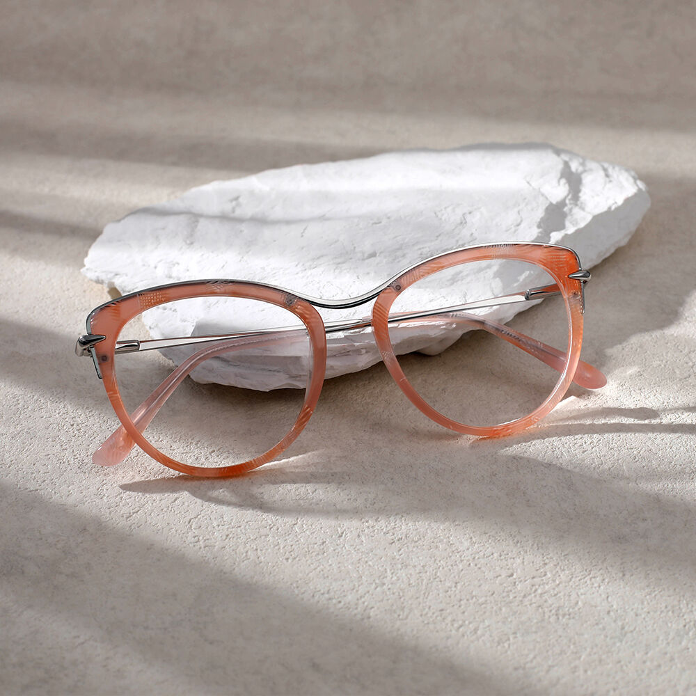 Emily Cat Eye Rosa Brille