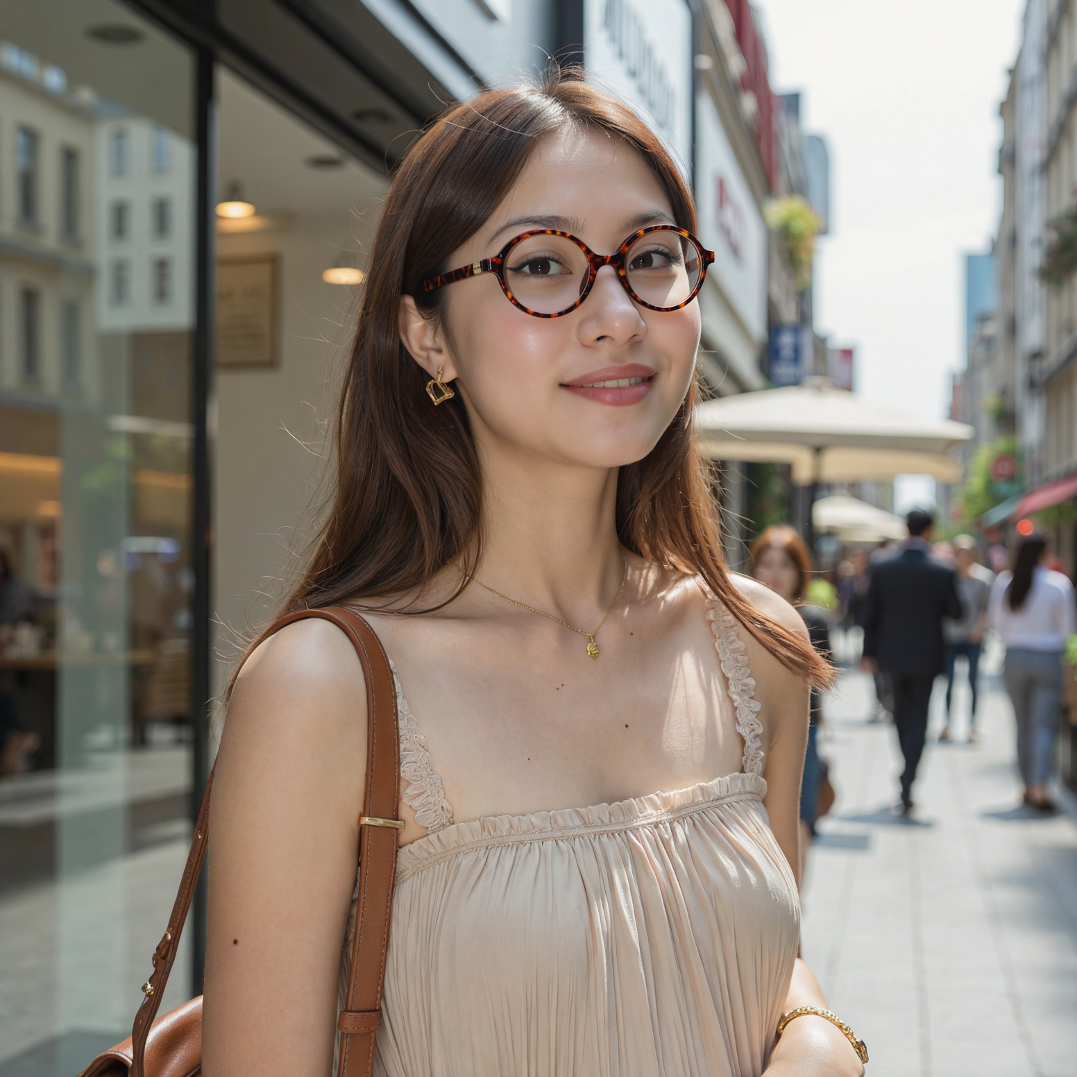 Odelia Ovale Schildkröte Brille