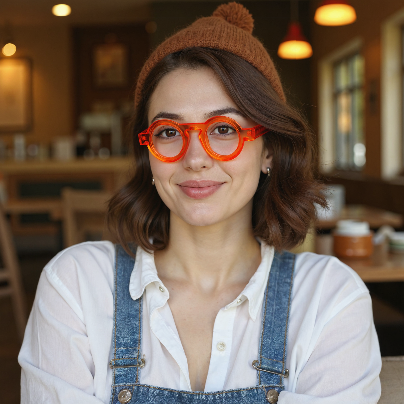 Meroy Runde Orange Brille