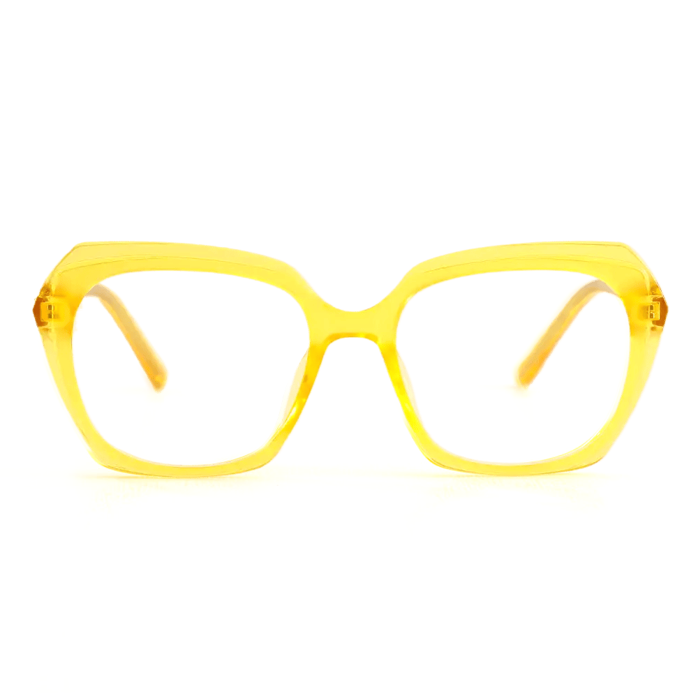 Occhiali da Vista Alberta Poligono Giallo 