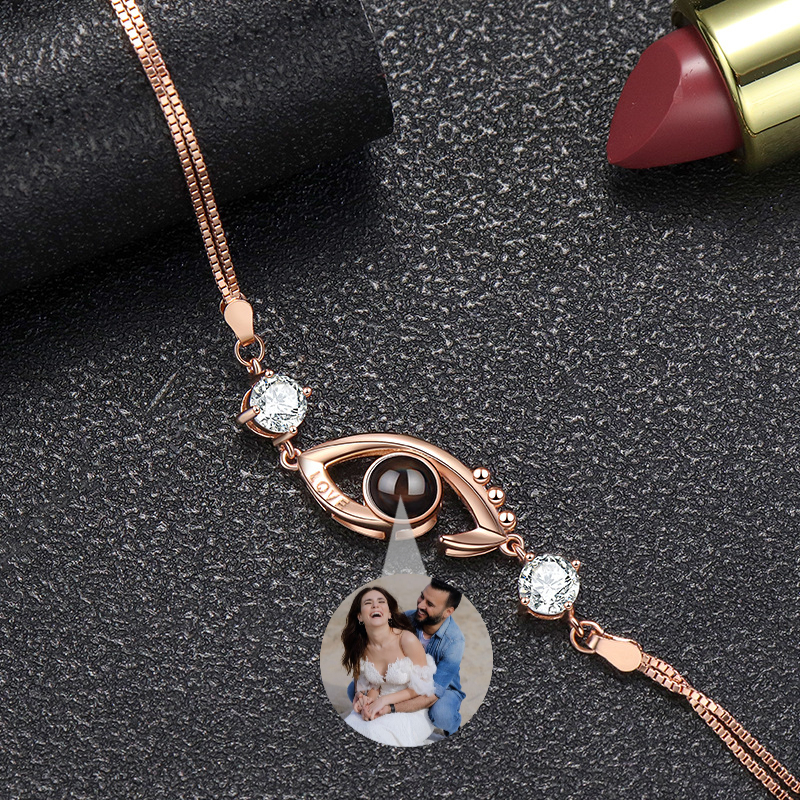Custom True Love Eyes Picture Projection Bracelet