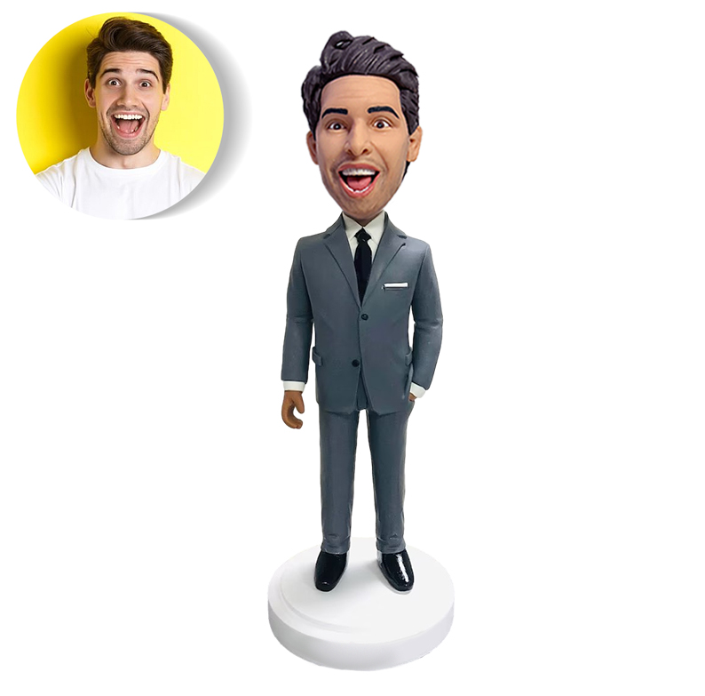 Custom Bobbleheads for Men in Suits