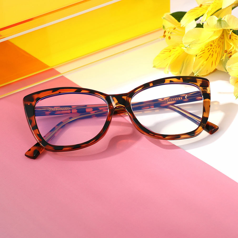 Sophie Cat Eye Tortoise Glasses
