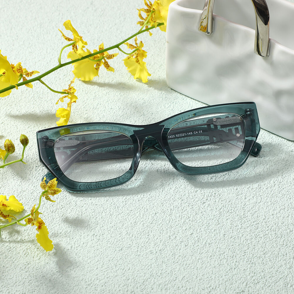 Fredo Geometric Blue Glasses