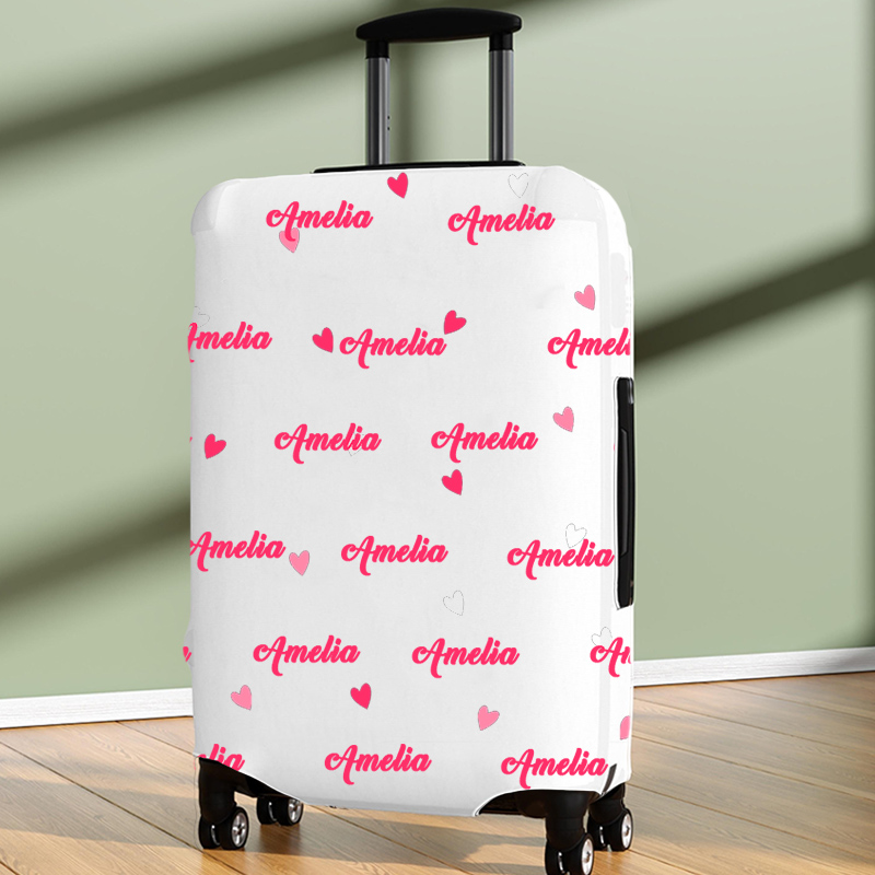 Personalized Luggage Cover Custom Name Gift for Travel Lovers
