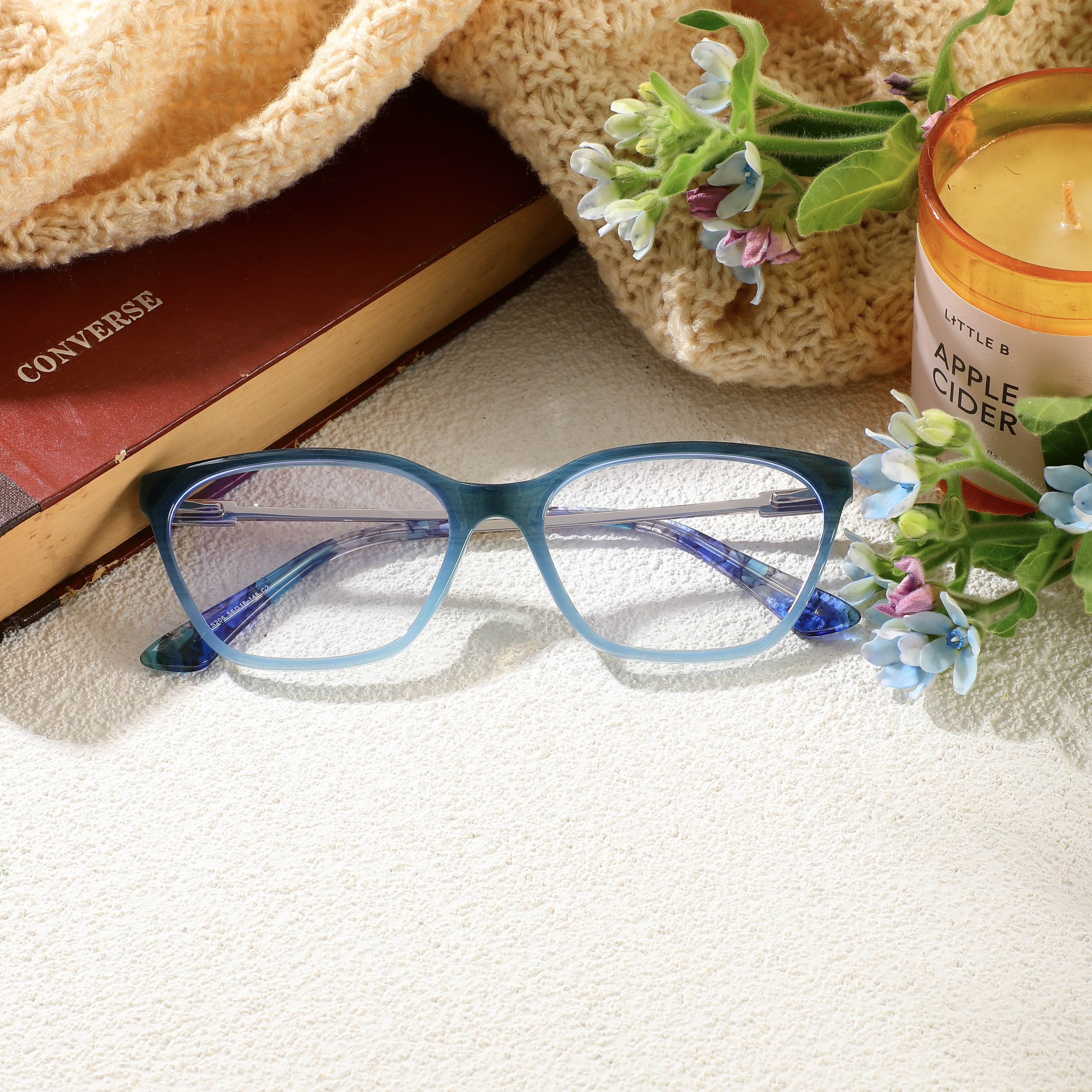 Occhiali da Vista Dora Cat Eye Blu 