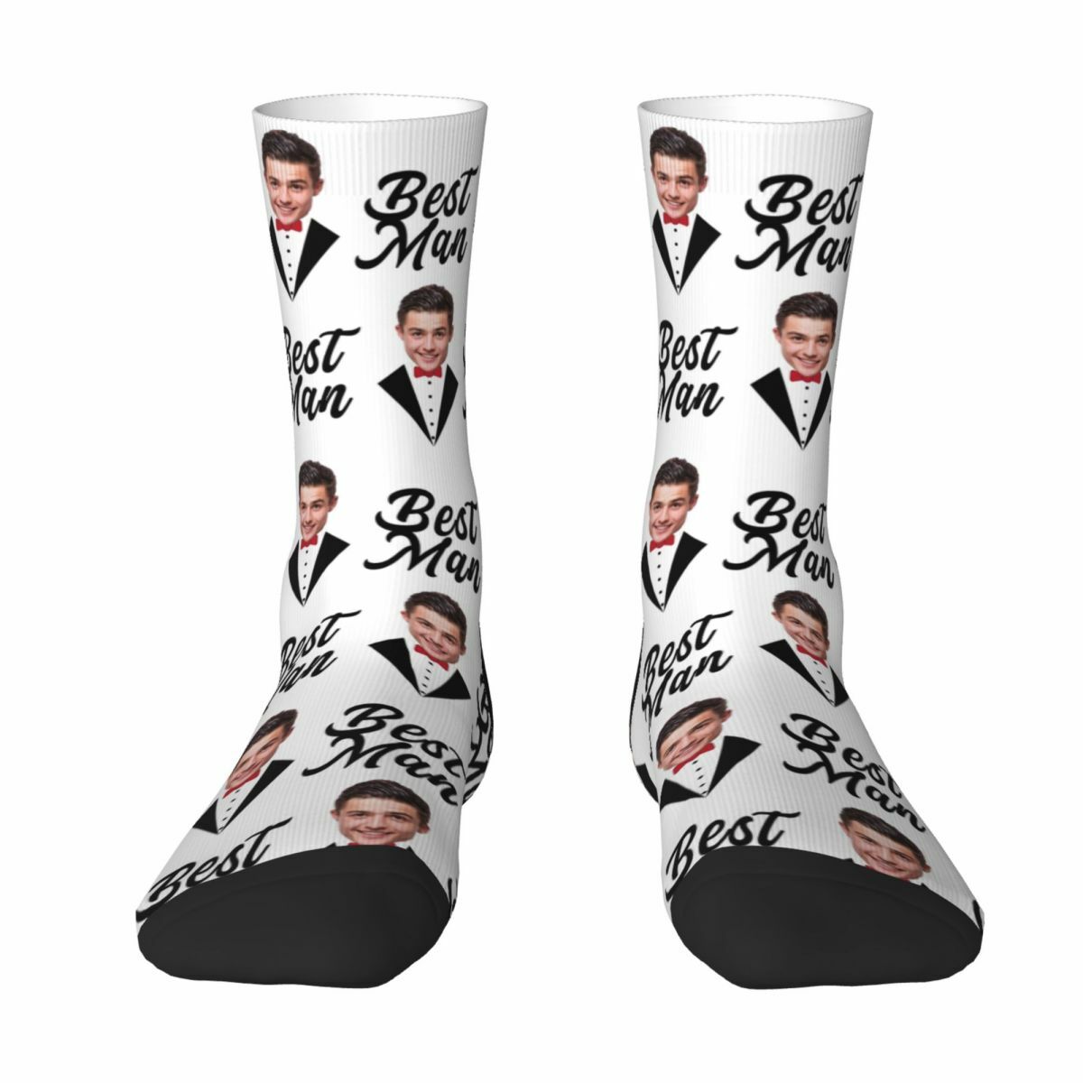 "Best Man" Personalized Face Socks Are the Best Gift for Him