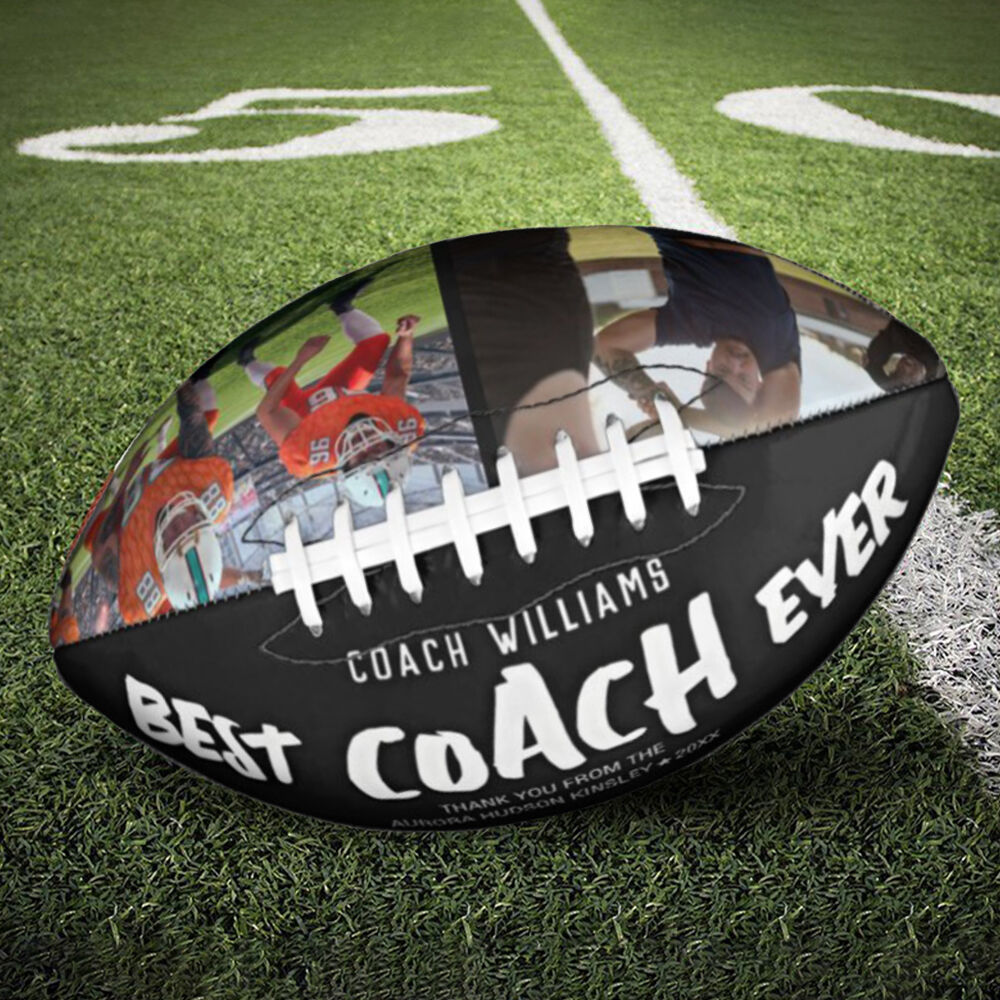 "Best Coach Ever" Personalized Football Gift for Coache