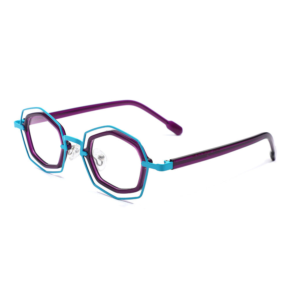 Rone Geometric Purple Glasses