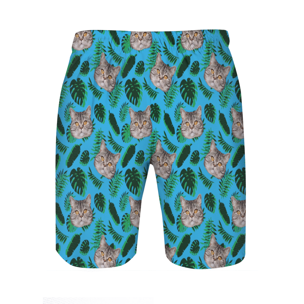 Cuadro personalizado Pantalones cortos de playa azules para hombre Regalo sencillo para papá