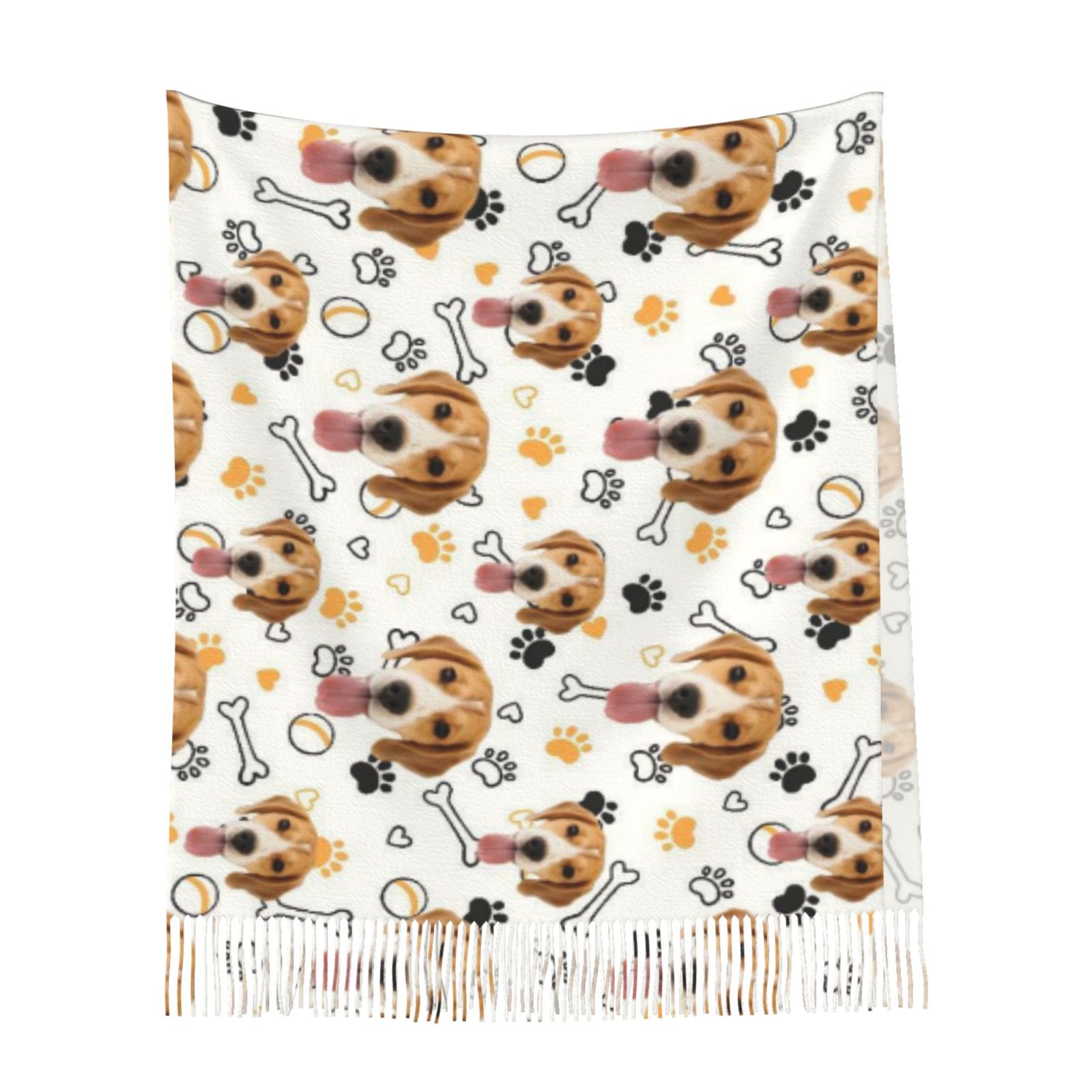 Bufanda personalizada con foto: regalo de cumpleaños práctico y bonito para dueños de mascotas.